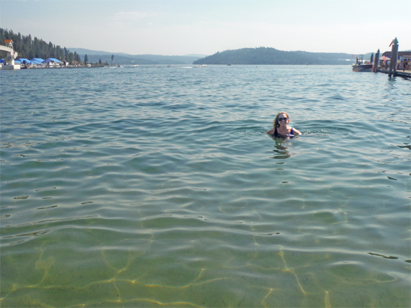 Karen Duquette  in Lake Coeur d'Alene